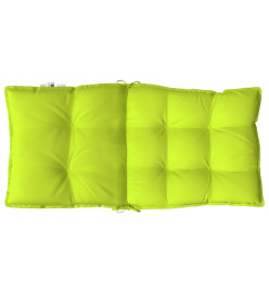 Coussins de chaise à dossier bas lot de 4 vert vif