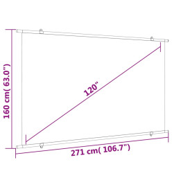 Écran de projection 120" 16:9