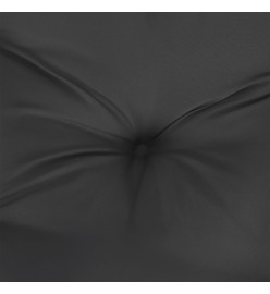 Coussin de palette noir 80x80x12 cm tissu