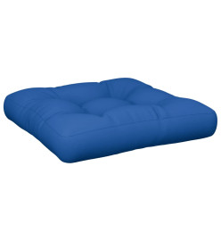 Coussin de palette bleu royal 50x50x12 cm tissu