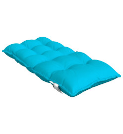 Coussins de chaise à dossier bas lot de 4 turquoise