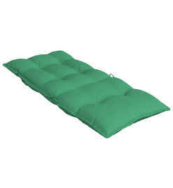 Coussins de chaise à dossier haut lot de 4 vert tissu oxford