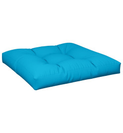 Coussin de palette bleu 70x70x12 cm tissu