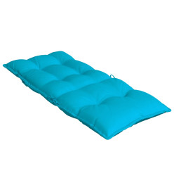 Coussins de chaise à dossier haut lot de 4 turquoise