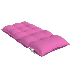 Coussins de chaise à dossier bas lot de 6 rose tissu oxford