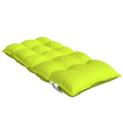 Coussins de chaise à dossier bas lot de 2 vert vif