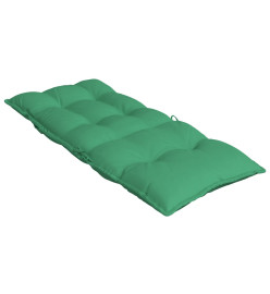 Coussins de chaise à dossier haut lot de 2 vert tissu oxford