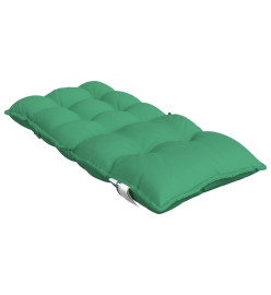 Coussins de chaise à dossier bas lot de 6 vert tissu oxford