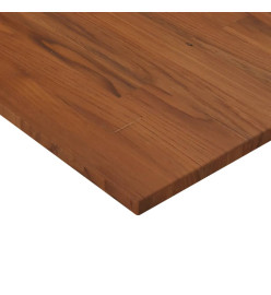 Dessus de table carré Marron foncé90x90x1,5cm Bois chêne traité