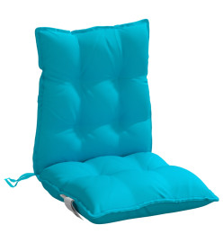 Coussins de chaise à dossier bas lot de 6 turquoise