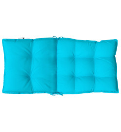 Coussins de chaise à dossier bas lot de 6 turquoise