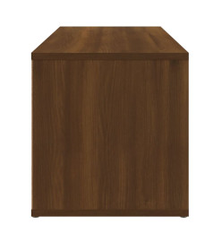 Meuble TV Chêne marron 80x34x36 cm Bois d'ingénierie