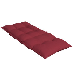 Coussins de chaise à dossier haut lot de 6 rouge bordeaux