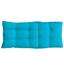 Coussins de chaise à dossier haut lot de 2 turquoise