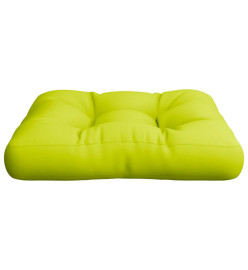 Coussin de palette vert brillant 60x60x12 cm tissu