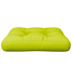 Coussin de palette vert brillant 60x60x12 cm tissu