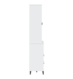 Buffet VIKEN blanc 80x40x200 cm bois massif de pin