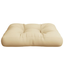 Coussin de palette beige 60x60x12 cm tissu