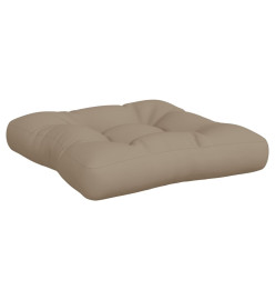 Coussins de palette 2 pcs taupe tissu