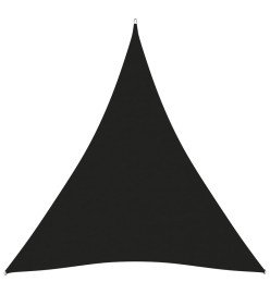 Voile de parasol Tissu Oxford triangulaire 5x7x7 m Noir