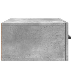 Tables de chevet murales 2 pcs gris béton 35x35x20 cm