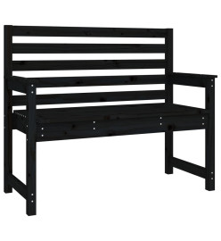 Ensemble à dîner de jardin 4 pcs noir bois massif de pin