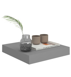 Étagère murale flottante Gris 23x23,5x3,8 cm MDF