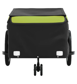 Remorque de vélo noir et vert 45 kg fer