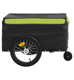 Remorque de vélo noir et vert 45 kg fer