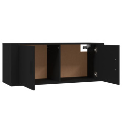 Meubles TV muraux 2 pcs noir 100x34,5x40 cm