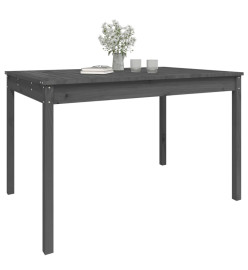 Table de jardin gris 121x82,5x76 cm bois massif de pin