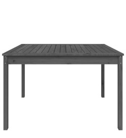 Table de jardin gris 121x82,5x76 cm bois massif de pin