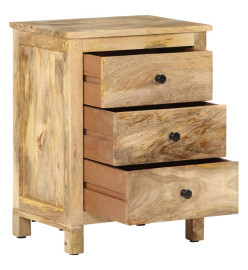 Table de chevet 45x35x60 cm Bois de manguier solide