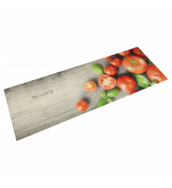 Tapis de cuisine lavable impression de tomates 60x180cm velours