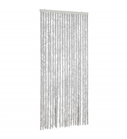 Rideau anti-mouches gris 90x200 cm chenille