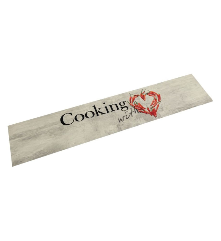 Tapis de cuisine lavable imprimé de piment Cooking 60x300 cm