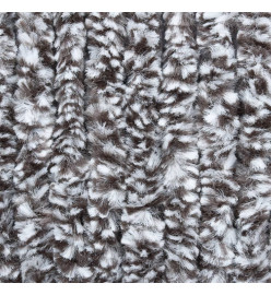 Rideau anti-mouches marron et beige 100x200 cm chenille