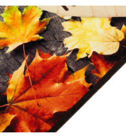 Tapis de cuisine lavable impression d'automne 45x150 cm velours