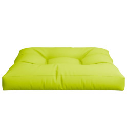 Coussin de palette vert brillant 70x70x12 cm tissu