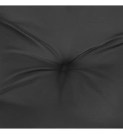 Coussin rond noir Ø 100 x11 cm tissu oxford