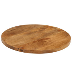 Dessus de table Ø 40x3,8 cm rond bois de manguier massif