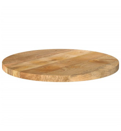 Dessus de table Ø 40x3,8 cm rond bois de manguier massif