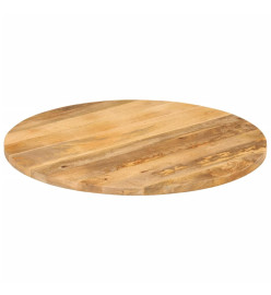 Dessus de table Ø 80x3,8 cm rond bois de manguier massif