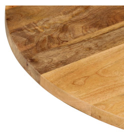 Dessus de table Ø 80x3,8 cm rond bois de manguier massif