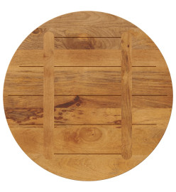 Dessus de table Ø 80x2,5 cm rond bois de manguier massif