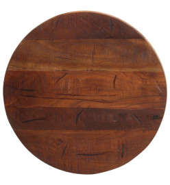 Dessus de table Ø 60x2,5 cm rond bois massif de récupération