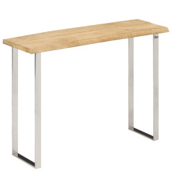 Table console à live edge 105x33x76 cm bois de manguier massif