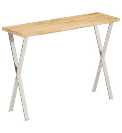 Table console à live edge 105x33x76 cm bois de manguier massif