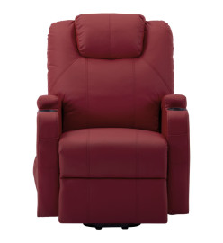 Fauteuil de massage Rouge bordeaux Similicuir