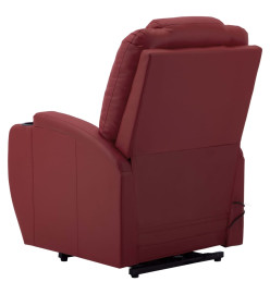 Fauteuil de massage Rouge bordeaux Similicuir